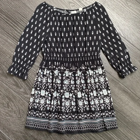 Girls Long Sleeve Gap Dress - Picture 1 of 6